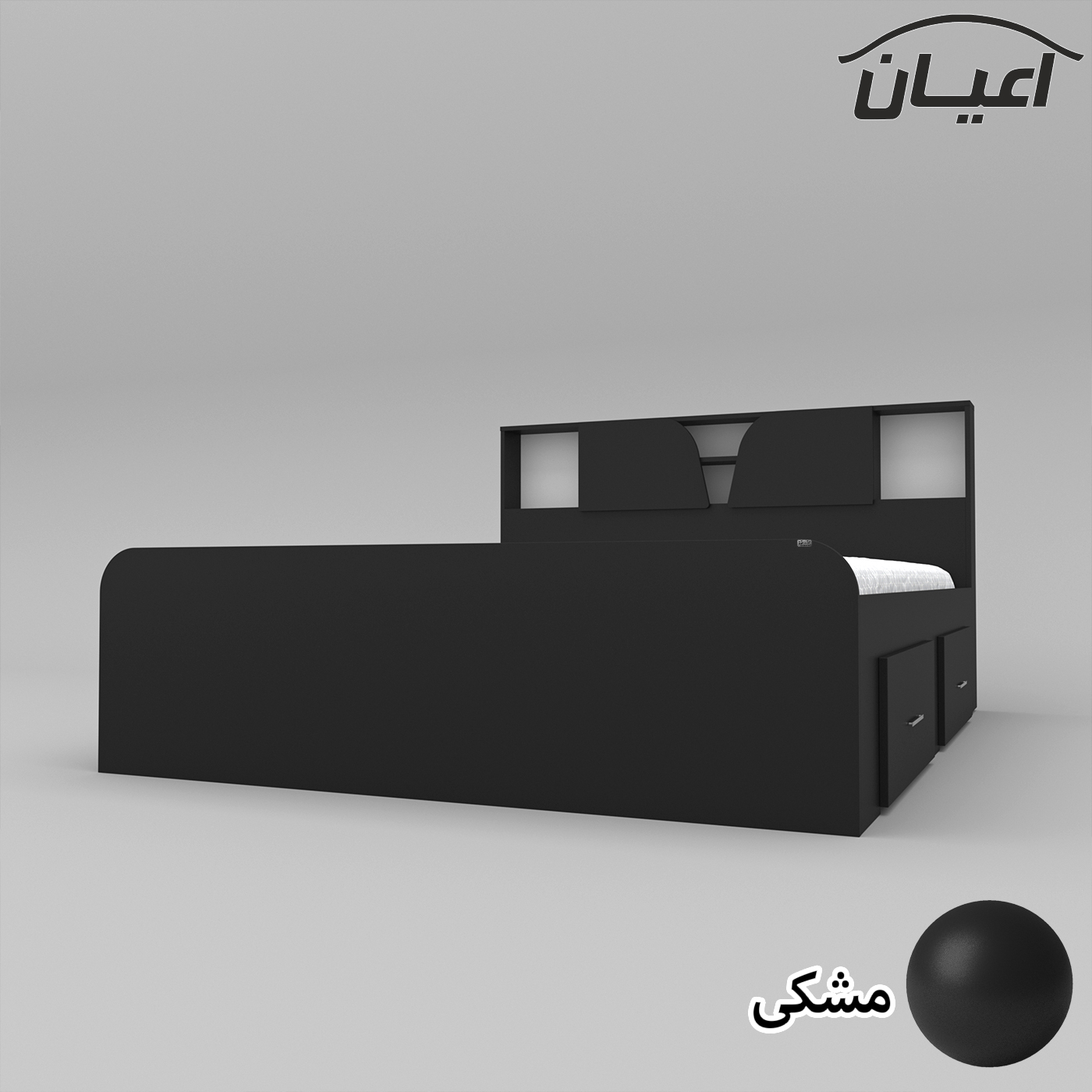 تخت خواب دونفره اعیان مدل FH505 سایز 160x200 سانتی متر