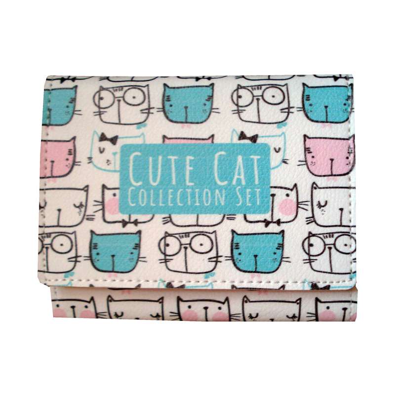 کیف پول دخترانه مدل cute cat کد 229