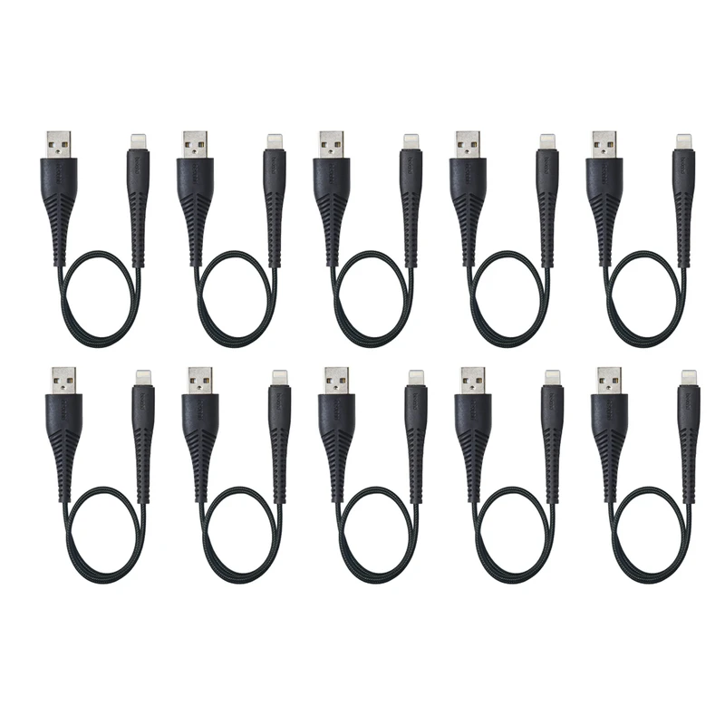 کابل شارژ USB به لایتنینگ بیاند مدل BA-333 طول 0.3 متر بسته ده عددی