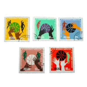 تمبر یادگاری طرح ورزشی کد var-552 مجموعه 5 عددی