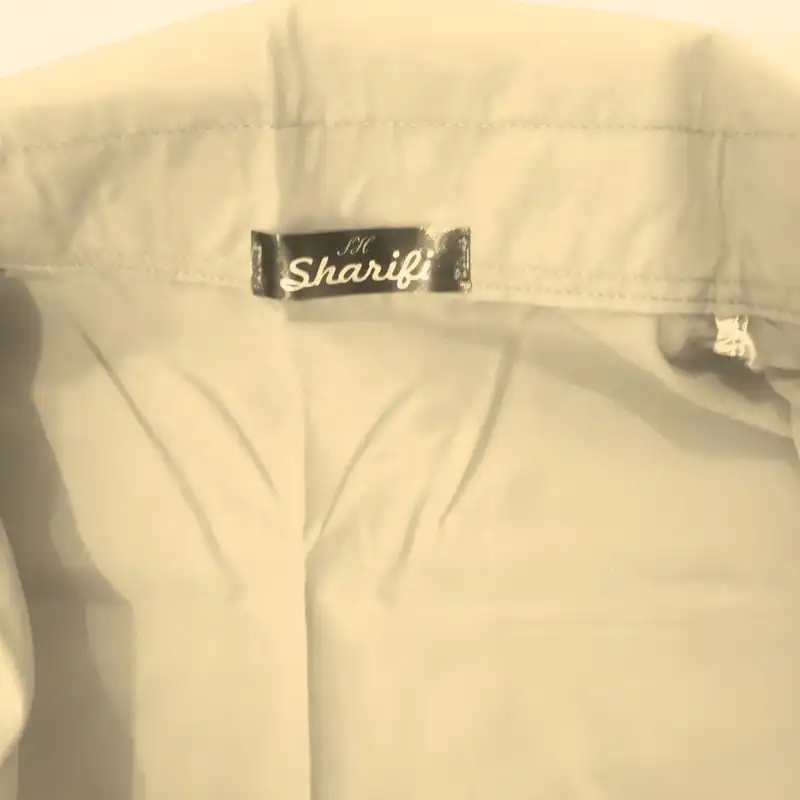 مانتو زنانه مدل کتان کاغذی رنگ کرم