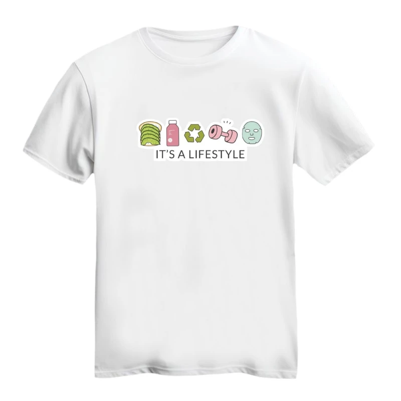 تی شرت آستین کوتاه زنانه مدل لایف استایل