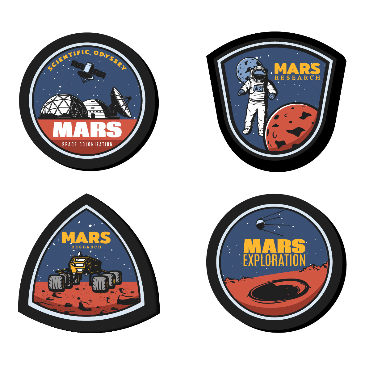 تابلو مدل ناسا و فضا طرح مریخ کد nasa-cn6 مجموعه 4 عددی