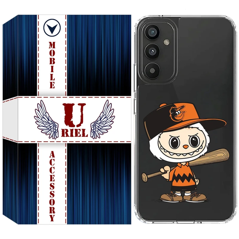 کاور یوریل قاب مدل Clear کد 128 طرح لبوبو مناسب برای گوشی موبایل سامسونگ Galaxy A34