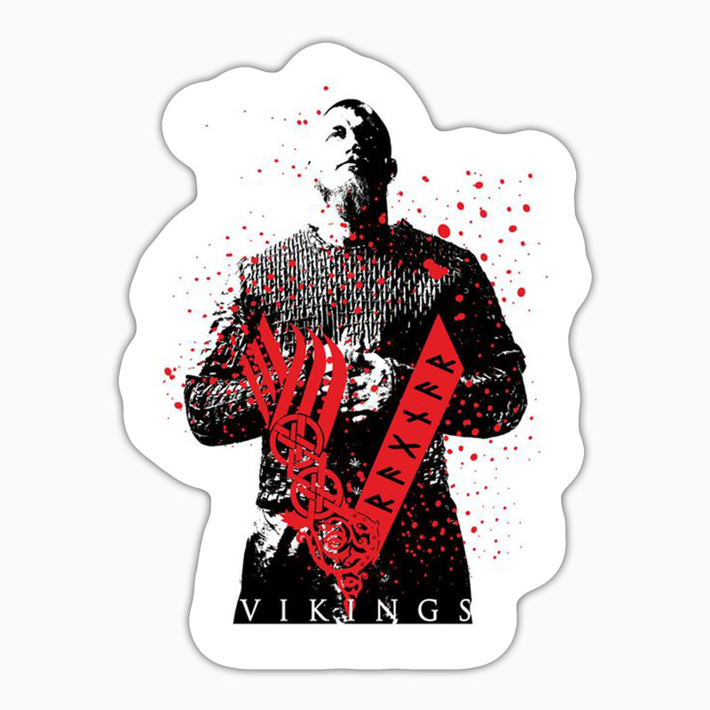 استیکر لپ تاپ و موبایل بووم طرح Ragnar Lothbrok مدل V کد LB18