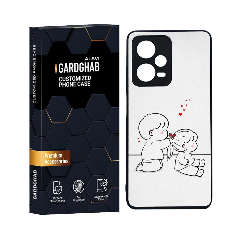 کاور گارد قاب علوی مدل دورژله ای فانتزی مناسب برای گوشی موبایل شیائومی Redmi Note 12 Pro 5G