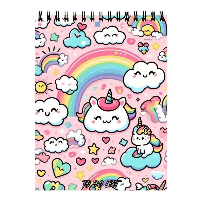 دفتر برنامه ریزی 60 برگ طرح یونیکورن کد 27