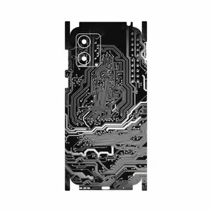 MAHOOT Black_Printed_Circuit_Board-FullSkin Cover Sticker for Motorola Moto E13