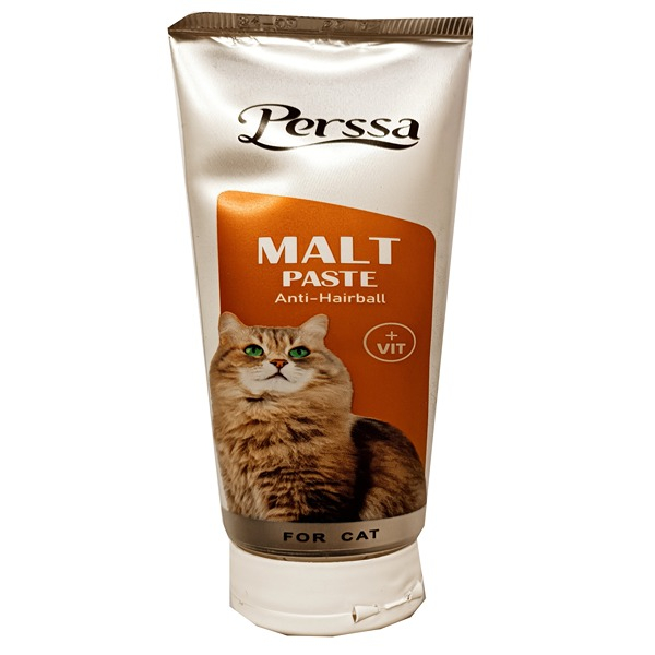 خمیر مالت گربه پرسا مدل VITAMINS & ANTI HAIRBALL وزن 100 گرم