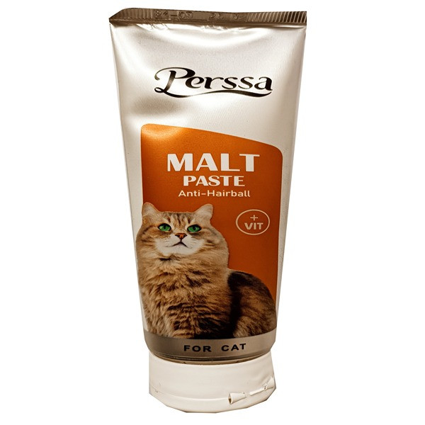 خمیر مالت گربه پرسا مدل VITAMINS & ANTI HAIRBALL وزن 100 گرم