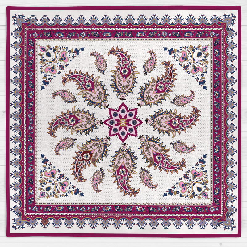 رومیزی مدل بته جقه کد 140073