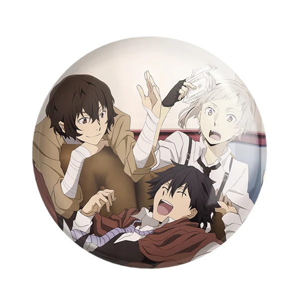 پیکسل خندالو مدل اتسوشی و رانپو و دازای انیمه سگ های ولگرد بانگو کد 11792