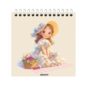 دفتر یادداشت 50 برگ آلبالو مدل دخترانه فانتزی کد 4065