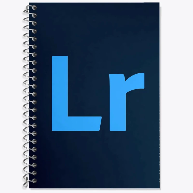 دفتر زبان 50 برگ خندالو مدل سه خط طرح لایت روم LightRoom کد 8430