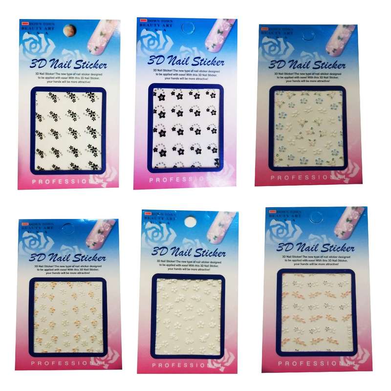 استیکر طراحی ناخن مدل y29 مجموعه 6 عددی