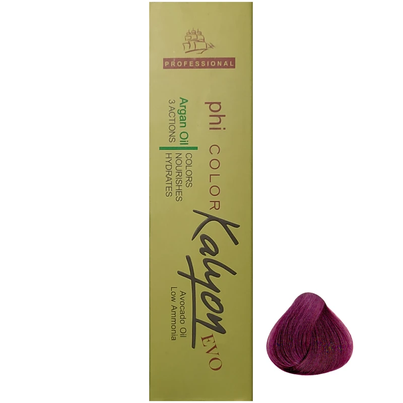 رنگ مو کالیون سری Violet شماره Rv4 حجم 125 میلی لیتر رنگ انگوری تیره