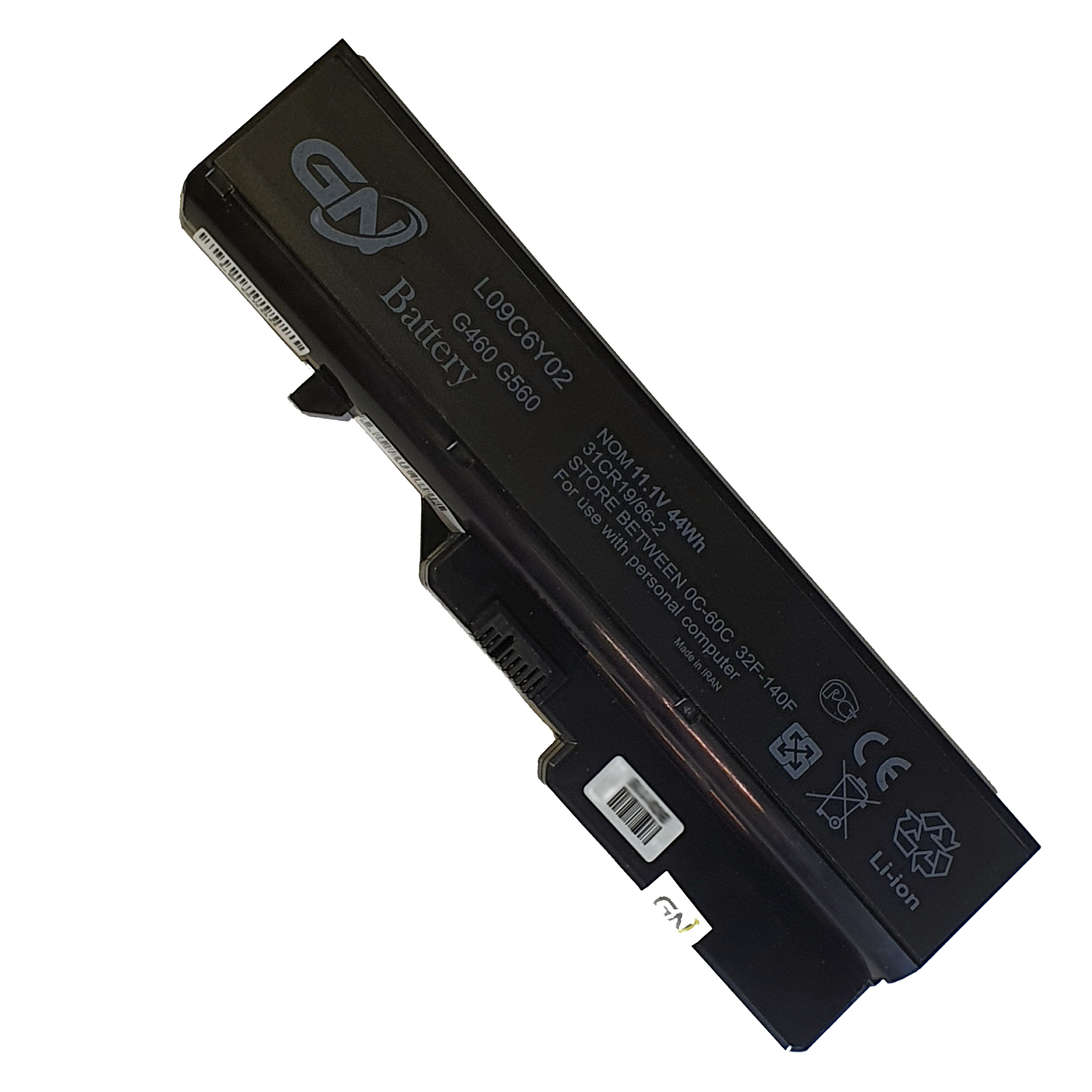 باتری لپ تاپ 6 سلولی گلدن نوت بوک جی ان مدل G560 مناسب برای لپ تاپ لنوو IdeaPad G460/ G560/ Z460/ Z560/ Z565
