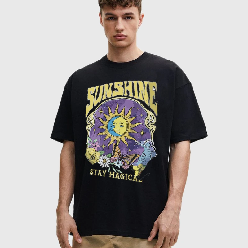 تی شرت آستین کوتاه مردانه مدل sunshine افتاب اسپرت z511