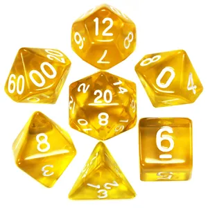 تاس بازی مدل Dungeons and Dragons بسته 7 عددی