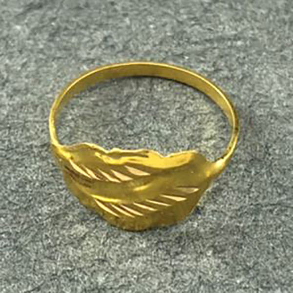 انگشتر طلا 18 عیار دخترانه دوست خوب مدل dk323