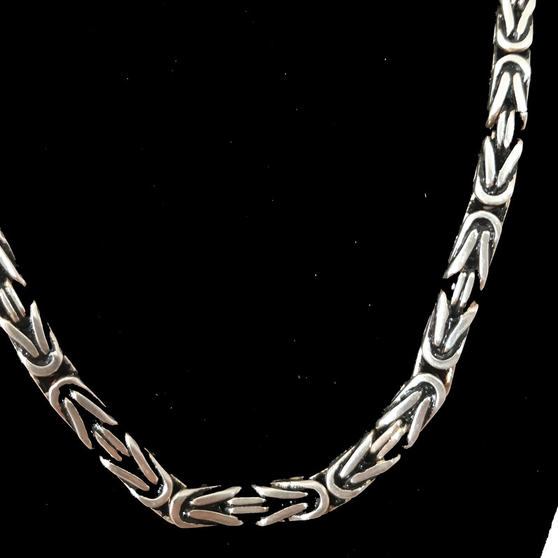 زنجیر نقره مردانه کد mari75