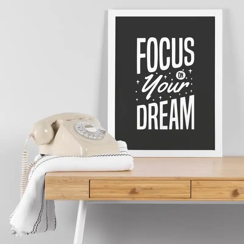 تابلو مدل انگیزشی روی رویایت تمرکز کن کد WFYD3