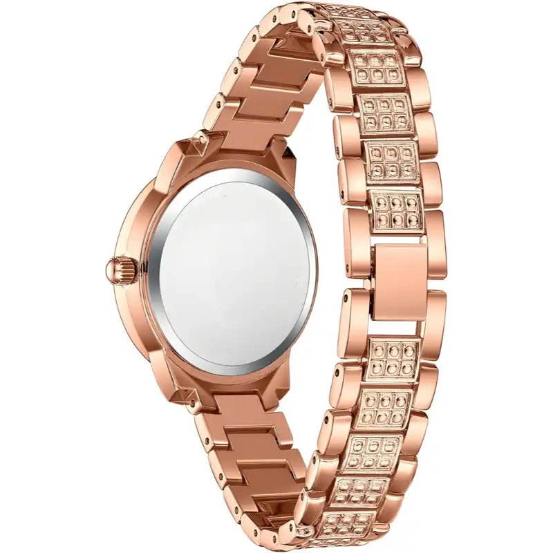 ساعت مچی عقربه ای زنانه مدل نگین دار دستبندی کد 1