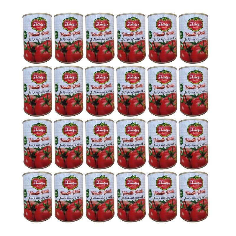 رب گوجه فرنگی بهشاد - 400 گرم بسته 24 عددی