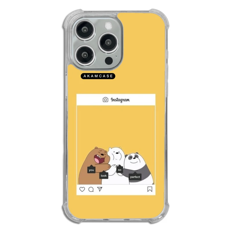 کاور آکام مدل AMCWTA15PROMAX-BARE BEAR5 مناسب برای گوشی موبایل اپل iPhone 15 Pro Max