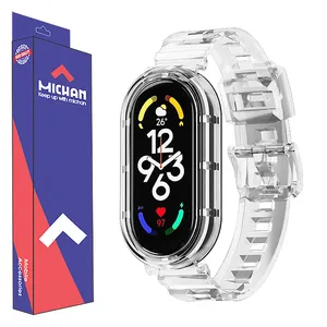 بند میچان مدل Glassy مناسب برای مچ بند هوشمند شیائومی Mi Band 9