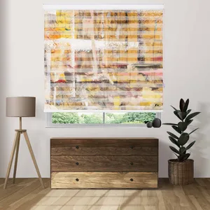 پرده زبرا زیو طرح watercolor-4 سایز 200x150 سانتی متر
