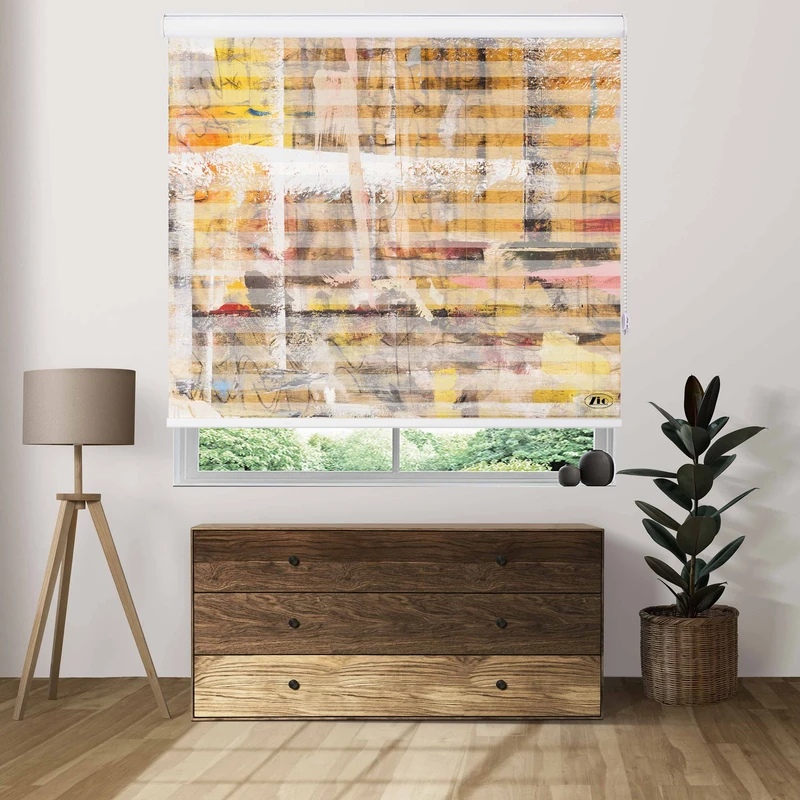 پرده زبرا زیو طرح watercolor-4 سایز 200x150 سانتی متر