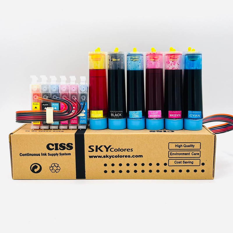 مخزن جوهر پرینتر اسکای کالر مدل EPP50 مجموعه 6 عددی