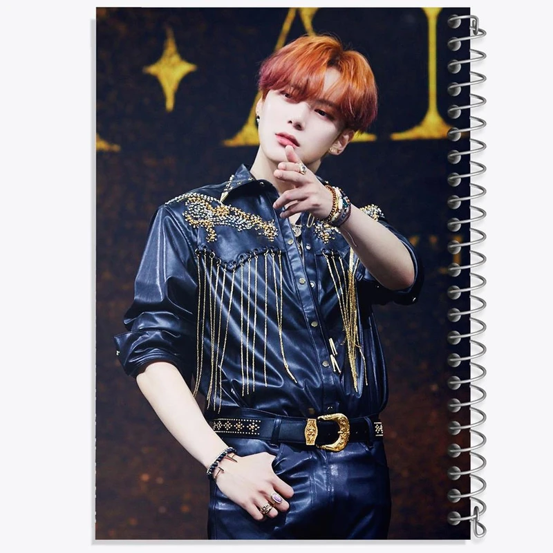 دفتر مشق 50 برگ خندالو مدل مینهیوک گروه مانستا اکس MONSTA X  کد 12262