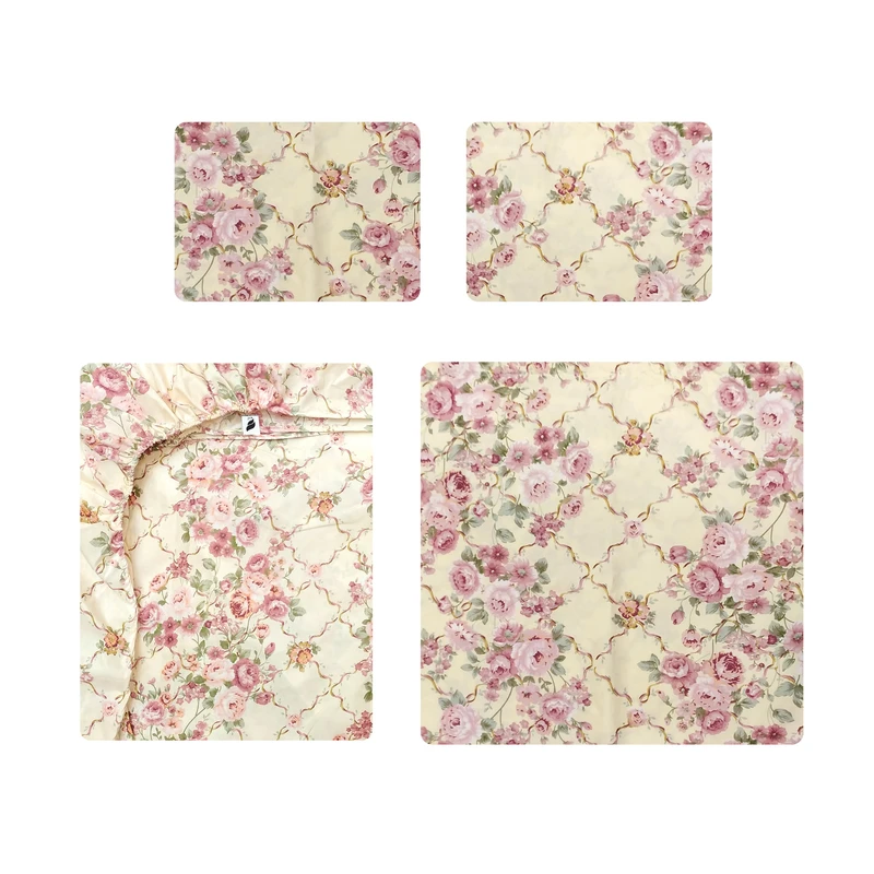 سرویس روتختی آدنو مدل Blossom کد CH27 کینگ دو نفره 4 تکه