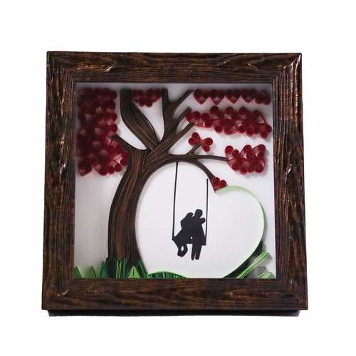 تابلو ملیله کاغذی طرح درخت