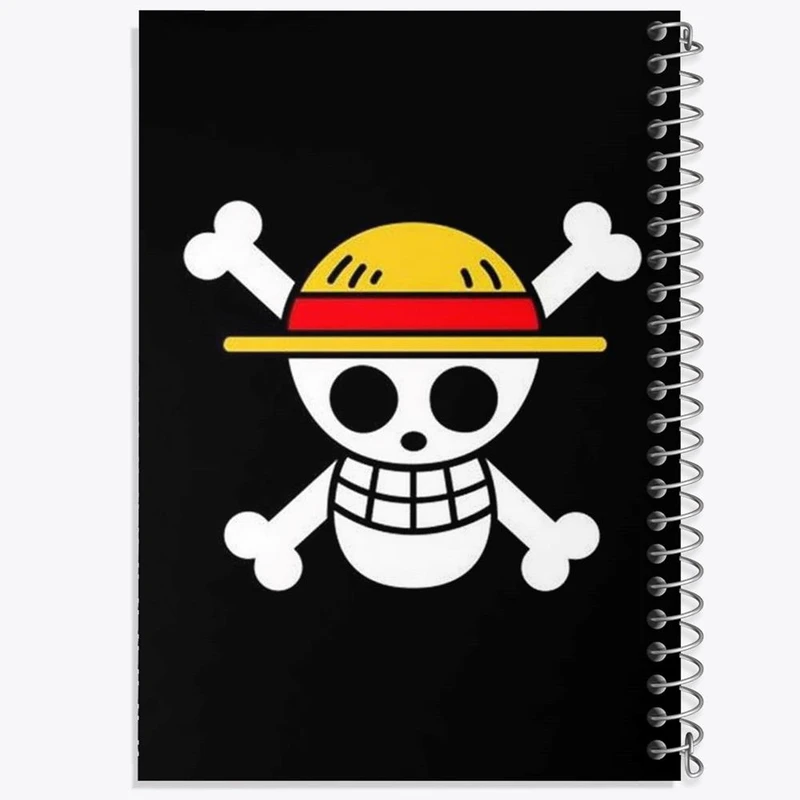 دفتر بولت ژورنال 50 برگ خندالو طرح انیمه وان پیس One Piece کد 10540