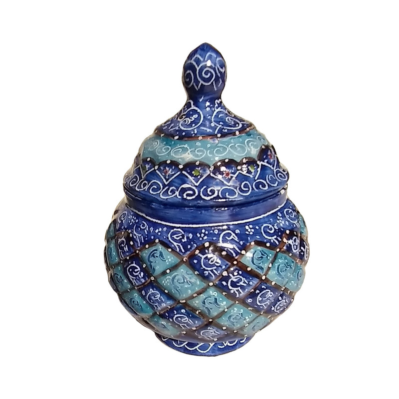 قندان میناکاری مدل گل کد D 2