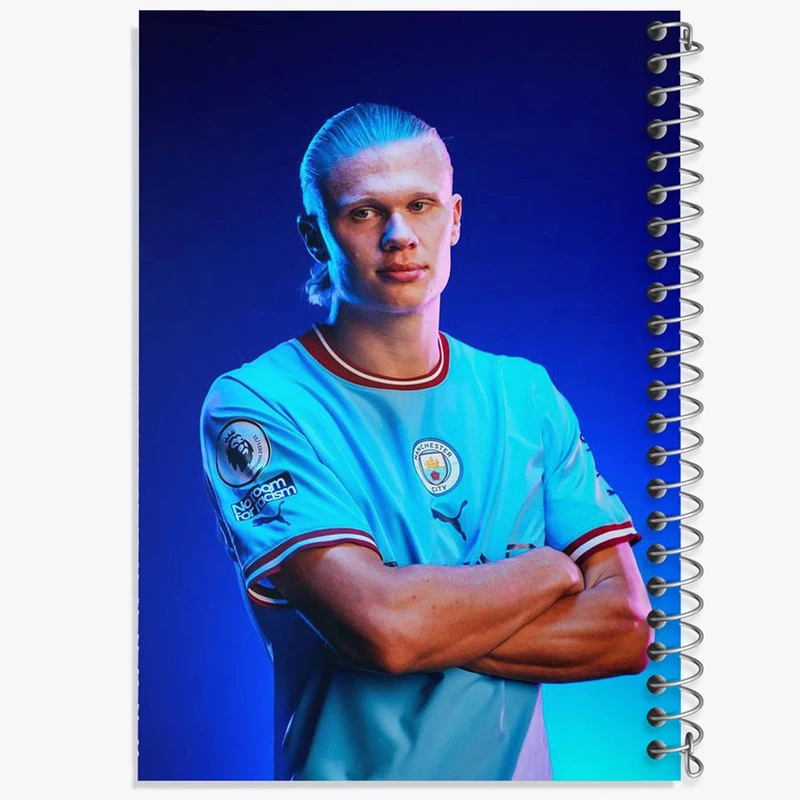 دفتر مشق 50 برگ خندالو مدل ارلینگ هالند Erling Haaland کد 28619