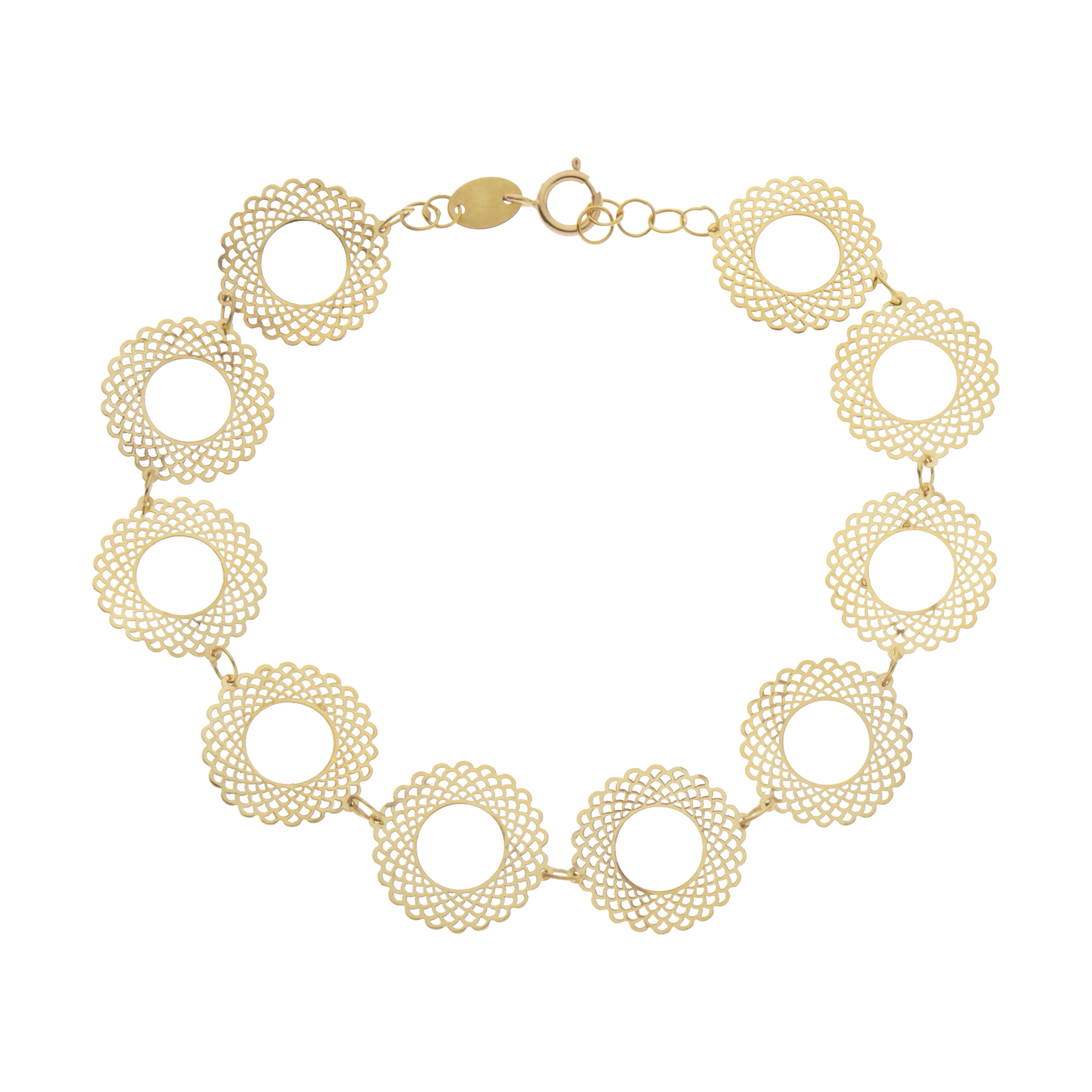 دستبند طلا 18 عیار زنانه کانیار گالری مدل DG2 -  - 1