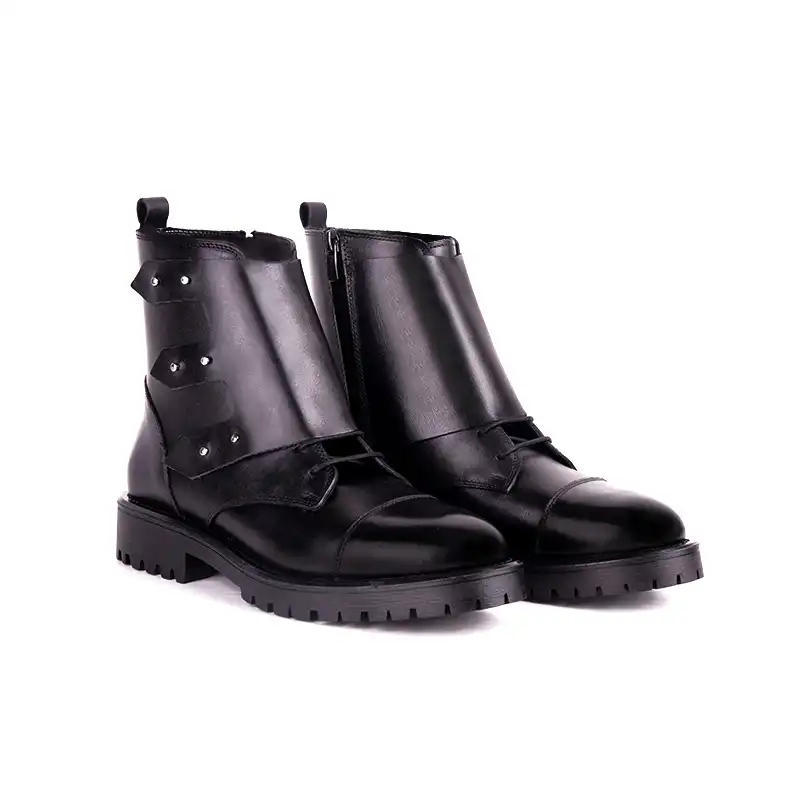 نیم بوت زنانه چرم مشهد مدل j2502