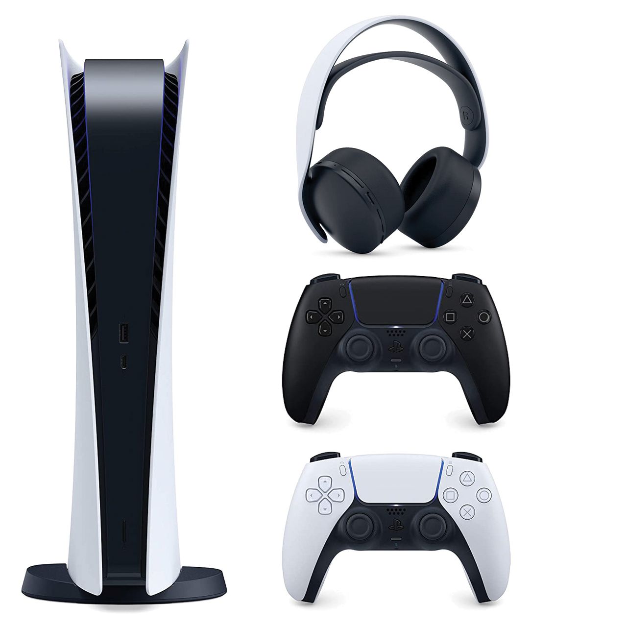 مجموعه کنسول بازی سونی مدل PlayStation 5 Digital ظرفیت 825 گیگابایت به همراه هدست و دسته اضافی
