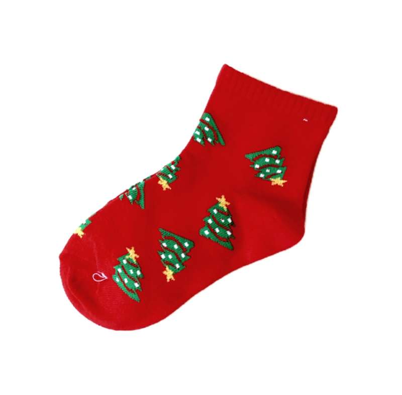جوراب دخترانه مدل کاج کریسمس