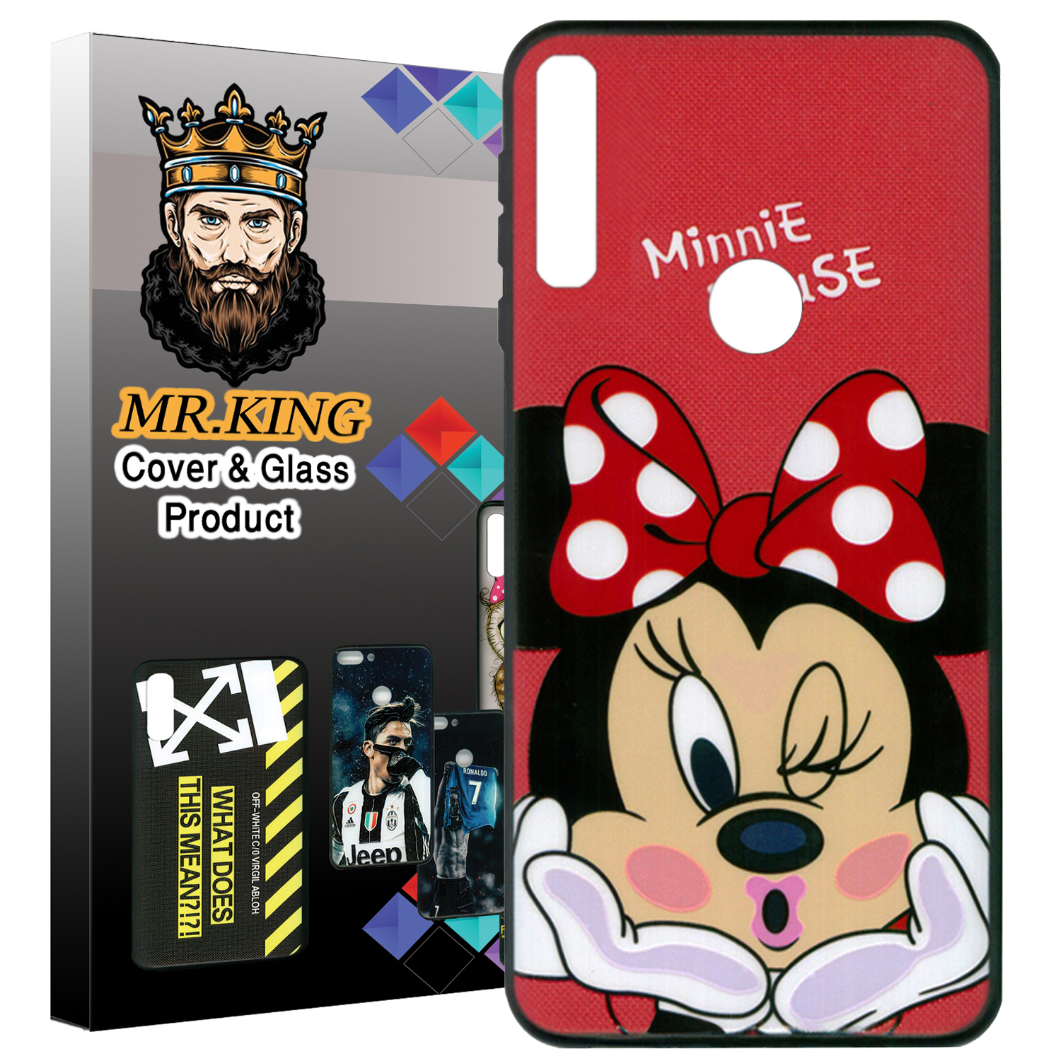 کاور مستر کینگ طرح minnie mouse کد 1732 مناسب برای گوشی موبایل آنر 10lite