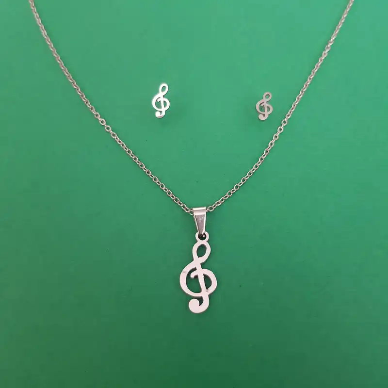 نیم ست زنانه مدل نوت موسیقی