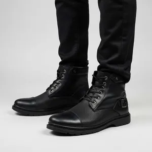 نیم بوت مردانه مدل SK12 رنگ مشکی