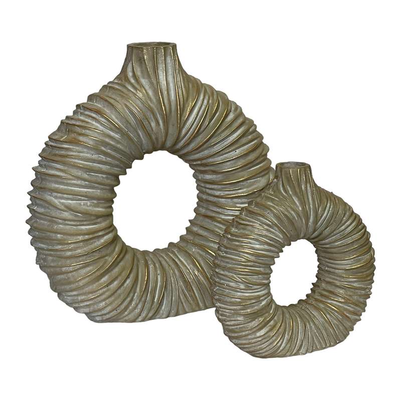 گلدان دکوری مدل دونات مجموعه 2 عددی گلدان دکوری مدل دونات مجموعه 2 عددی