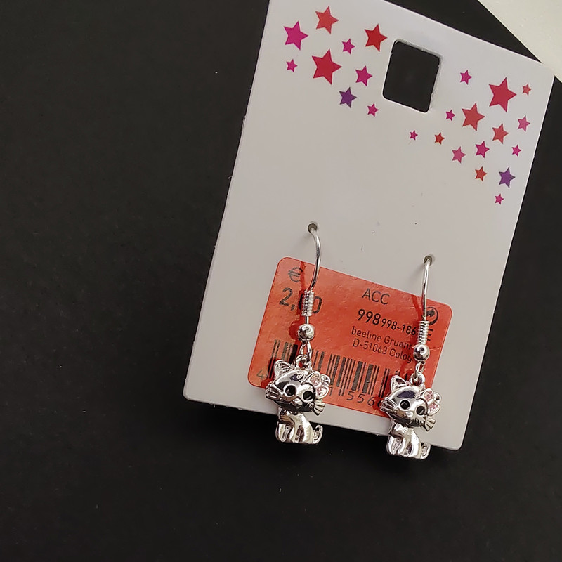 گوشواره دخترانه مدل گربه گوشواره دخترانه مدل گربه