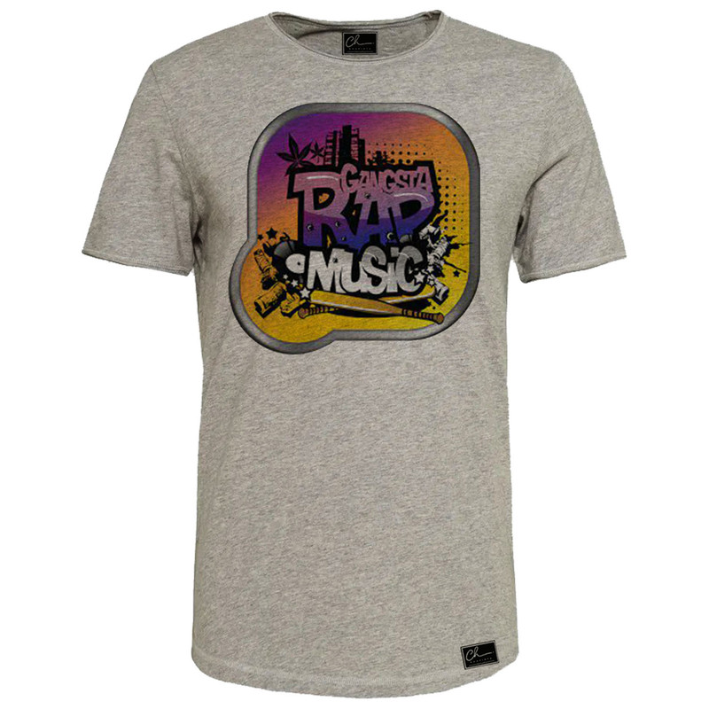 تیشرت آستین کوتاه مردانه مدل M284 رنگ طوسی