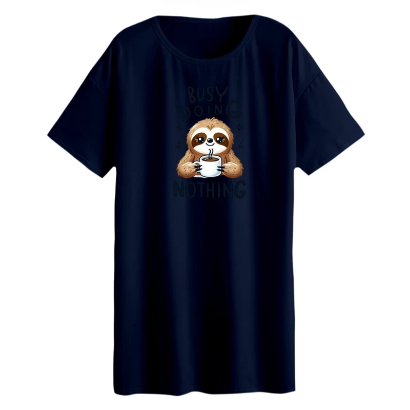 تی شرت لانگ زنانه مدل خرس تنبل کد 3